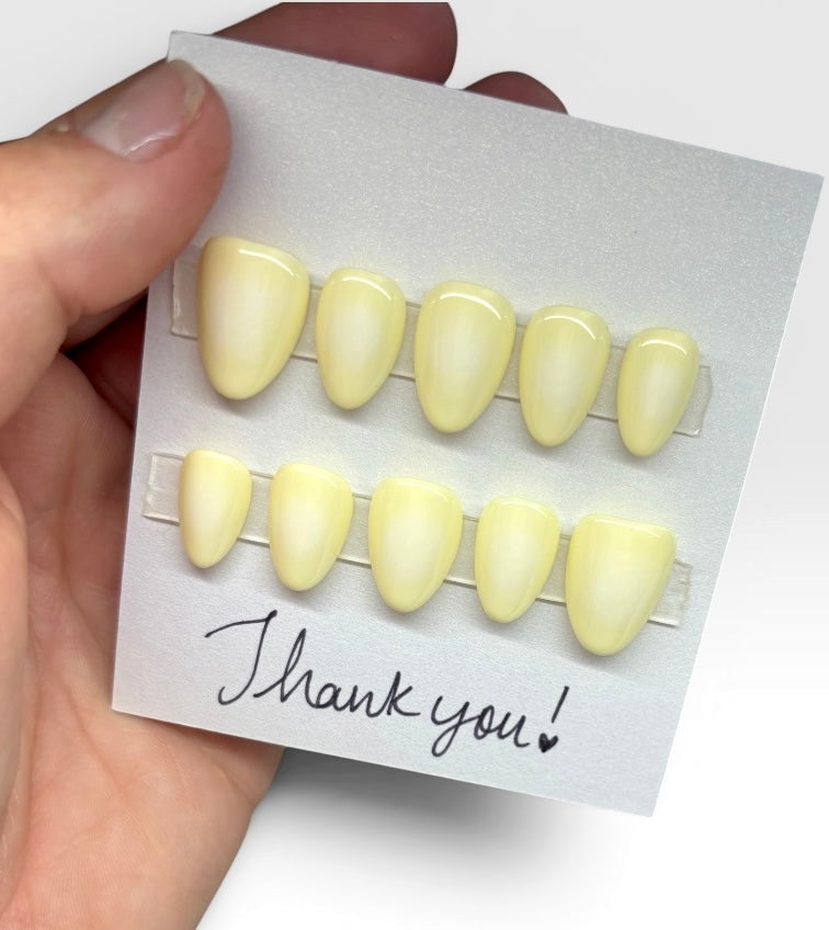 Pastel Yellow with White Aura
