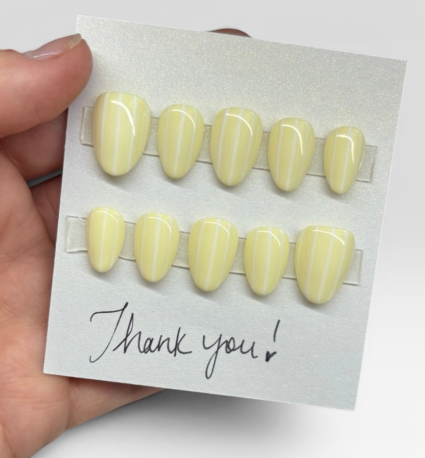 Pastel Yellow Pinstripe