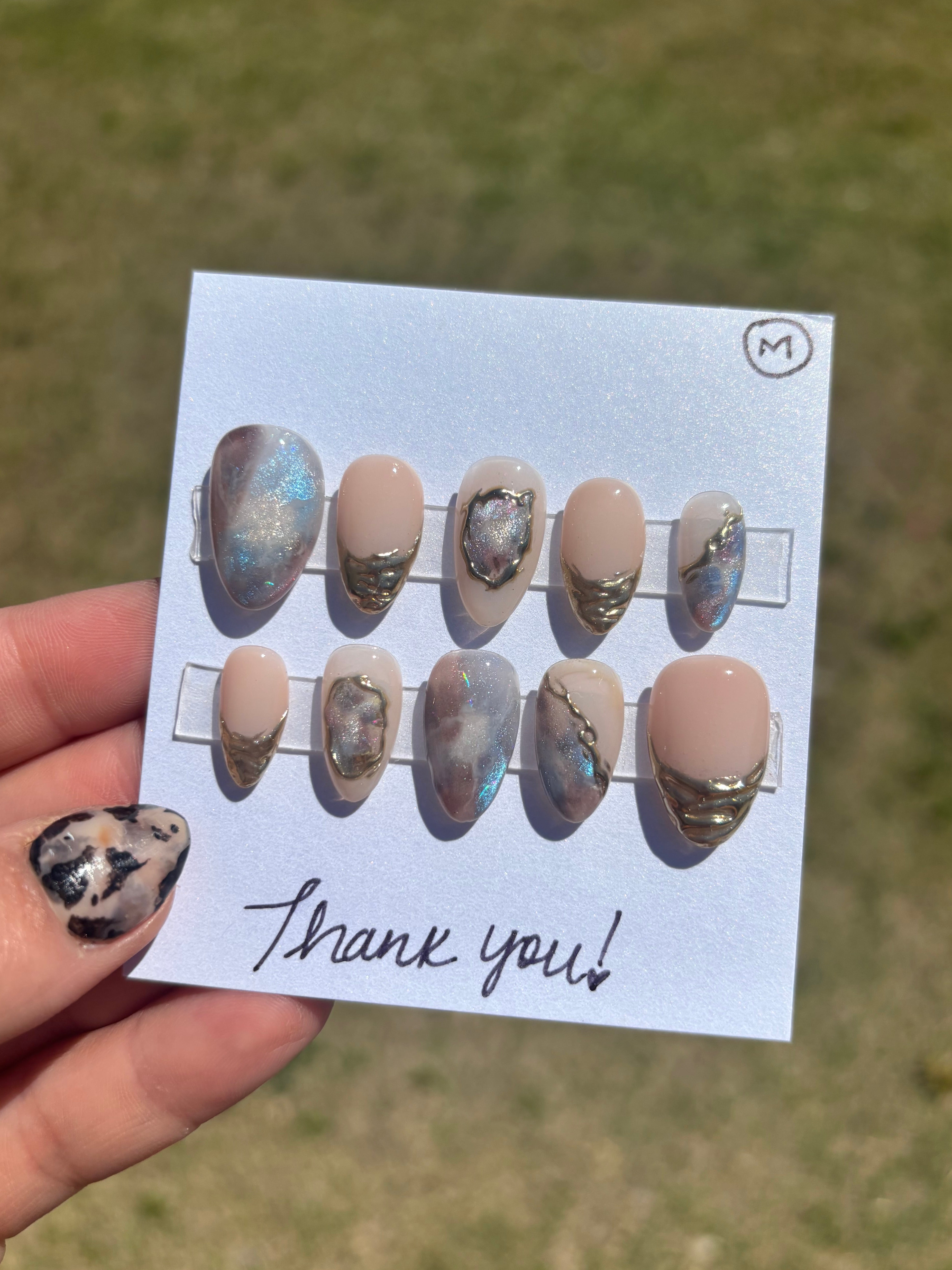 Moonstone with Antique Gold Chrome